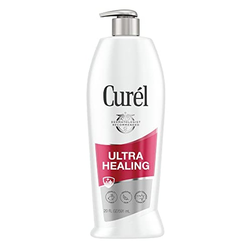 Curel Hydra Therapy, Itch Defense Moisturizer, Wet Skin Lotion, 12 Ounce & Ultra Healing Lotion, Hand and Body Moisturizer for Extra Dry Skin