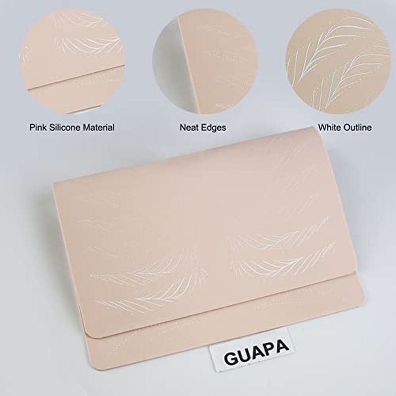 2pcs Hairstroke Practice Skin Double Sided Permanent Makeup Tattoo Practice Skin Microblading Hair stroke Patterns (2pcs)