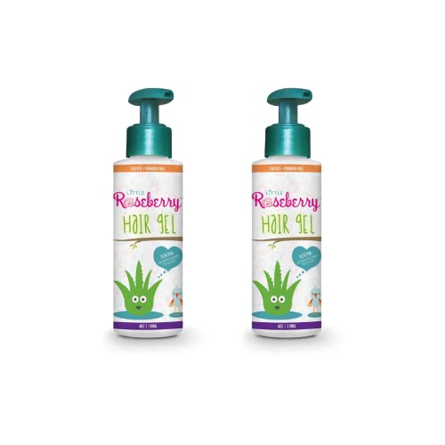 Kids Hair Gel Light Hold Organic Aloe Vera Vitamins 4oz Pack of 2