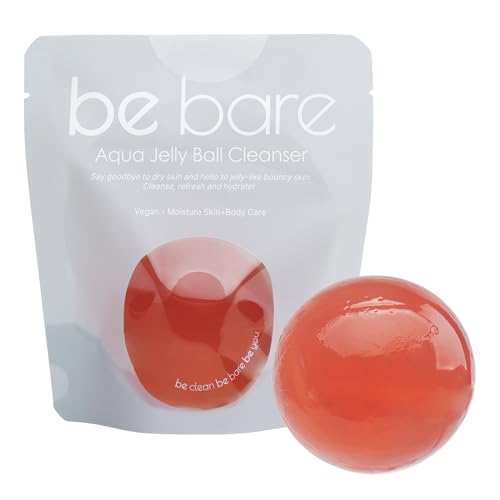 Naisture Bebare Jelly Ball Duo (2pc): Daily Face Wash Korean Skin Care Cleanser in Peachy Pink and Fresh Aqua