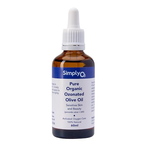 Pure Organic Ozonated Olive Oil 600 Peroxide For Face and Skin Helps In Acne, Anti-Aging, Wrinkles and All Skin Problems For Sensitive Skin with Made in Spain