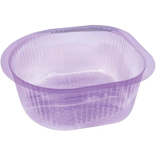 ForPro Universal Pedi Bath Liners - 50% THICKER - Fit Footsie Bath Plus Foot Bath, Disposable Pedicure Foot Tub Liners for Foot Spa Basins & Foot Bath Soaks, Purple, 50-Count