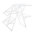 Foldable Space-Saving Metal Clothes Drying Rack 61x23.6x49.6 Inches, White