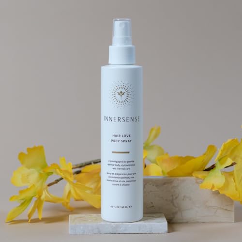 INNERSENSE Organic Hair Love Prep Spray 6.7oz - Prime & Style with Natural Ingredients
