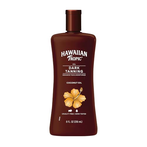 Tanning Oil with Coconut & Botanical Extracts - Hydrating & Reef-Friendly - 8 oz Pack of 3