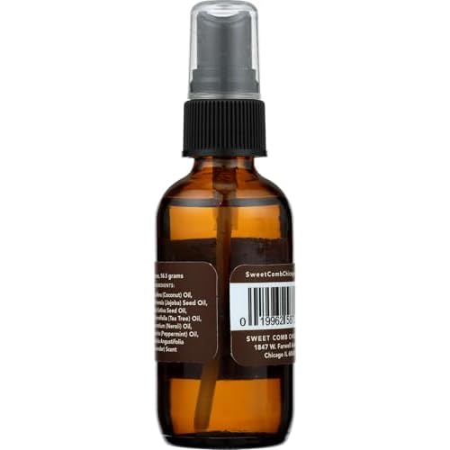 Sweet Comb Chicago Essential Beard Oil: Great for Moisturizing Men's Beards, Mustaches and Skin, Great Gift for the Bearded Man in Your Life, Birthday, Christmas