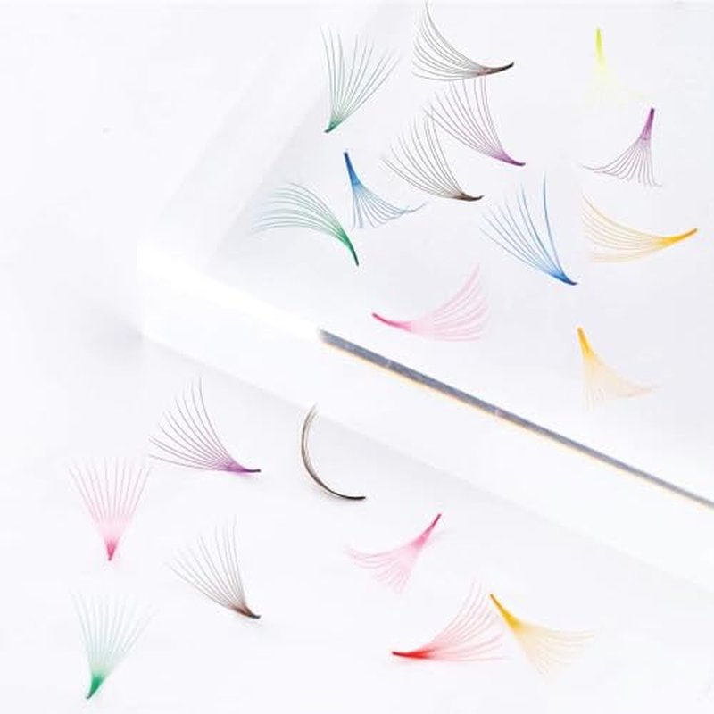 1000 pcs Mixed colorful lash extensions | premade volume lash extensions | premade mega volume fans | colored lash extension | russian volume eyelash extensions. 6D and 8D