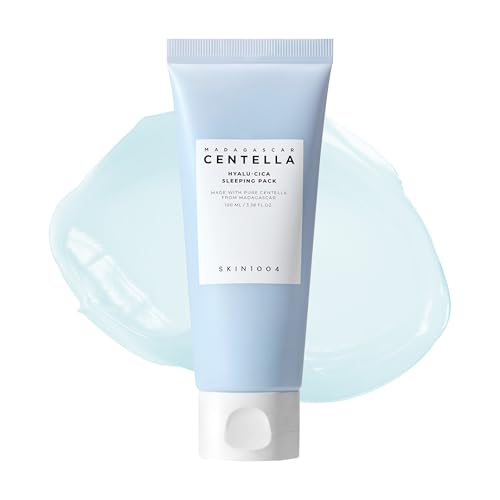 SKIN1004 Hyalu-CICA Sleeping Pack 3.38 fl.oz, 100ml Melatonin Hyaluronic Acid Centella Asiatica Extract Moist and Revitalization Multi Care Solutions