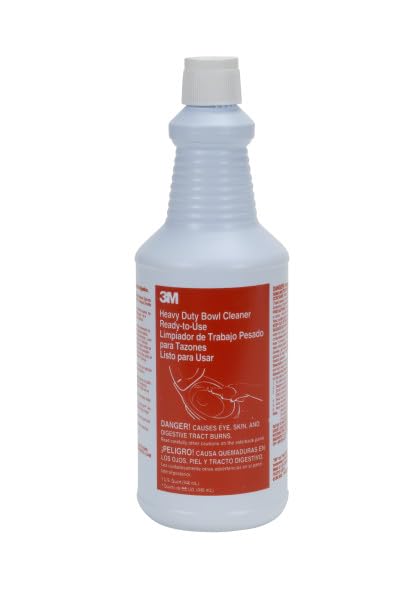 3M Heavy Duty Acid Bowl Cleaner - Ready-to-Use, 1 Quart, 12 Pack
