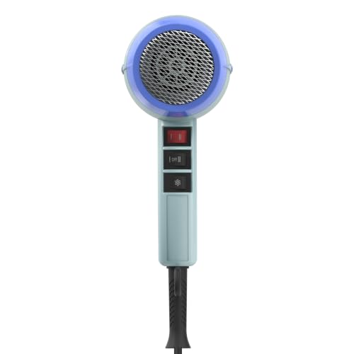 TOME 1875W Ionic Hair Dryer with Diffuser Set - Blue - 3 Attachments, Home Use
