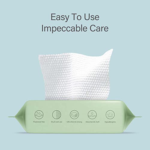 Unifree Facial Tissues Dry Wipes Makeup Remover 8-Pack - 480 Count, 60 Sheets Each