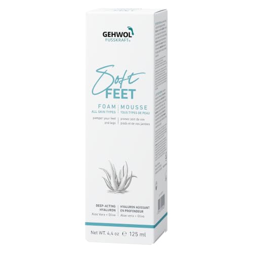 Gehwol Soft Feet Foam with Aloe Vera & Olive Oil - 4.4 oz Moisturizing Foot Care