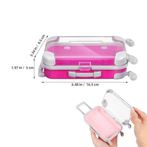 Mini Suitcase Gift Box - 6.48 Inch Portable Travel Makeup & Lash Organizer