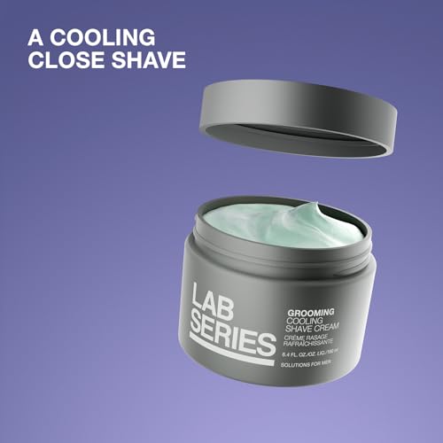 Lab Series Men's Grooming Cooling Shaving Cream with Menthol & Shea Butter- Hydrates & Protects Skin from Irritation - Skin Care for Men
