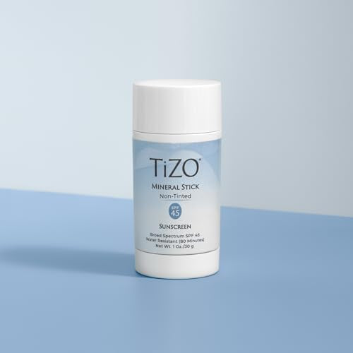 Mineral Sunscreen Stick SPF 45 Water Resistant Broad Spectrum UVA/UVB for All Skin Types