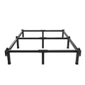 Superay Metal Bed Frame - Black King 8-Inch Bed Base with 9 Legs