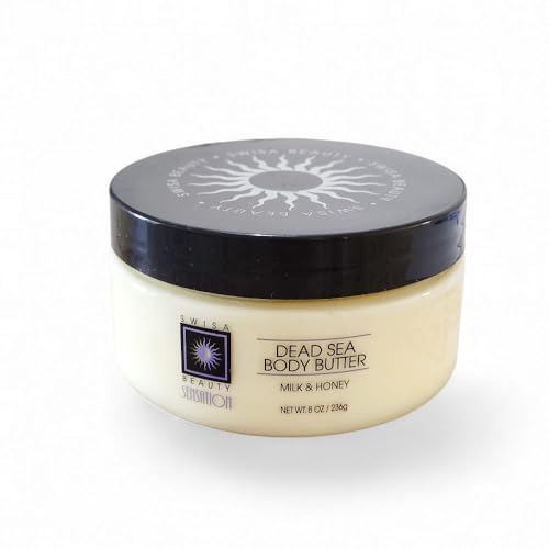 Dead Sea Body Butter with Milk and Honey – Nourishing Shea & Aloe 8 oz