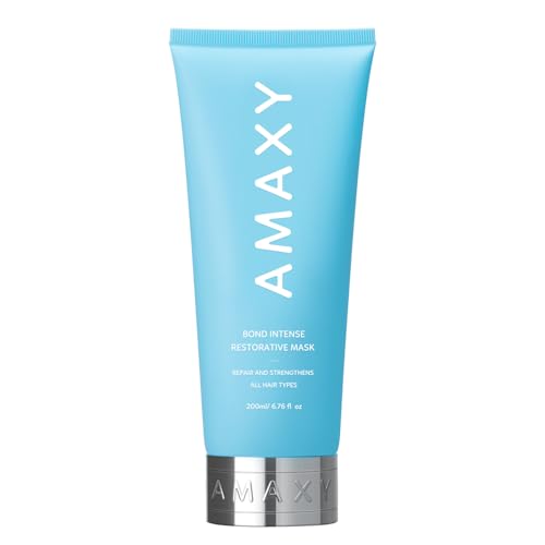 AMAXY Bond Intense Hair Mask - Deep Repair & Frizz Control for All Hair Types, 6.76 fl oz