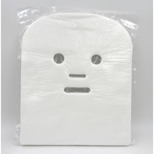 Gauze Facial Mask, 100% Cotton Gauze Pre-Cut for Facial Spa, High Frequency Treatments 100 Count