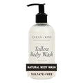 Unscented Grass-Fed Tallow Body Wash for Sensitive Skin - Sulfate-Free