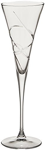 Lenox Adorn Crystal Champagne Flutes Set of 2, 7oz Toasting Glasses, Wedding Gift