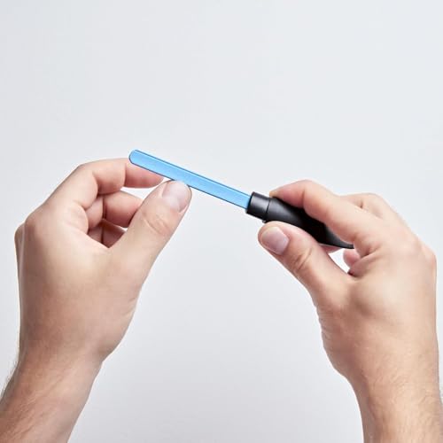 Ceramic Nail File - Black - Dual Grain Manicure Tool - 1 Unit