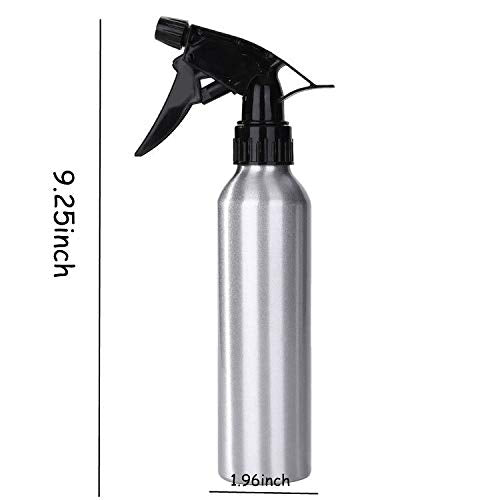 new star tattoo 250ml Empty Aluminum Spray Bottle,2pcs Reliable Sprayer Empty Spray Bottles Atomizer Mist Perfume for Hairdressing Green Soap Flowers Water Sprayer Tool (Pack of 2)