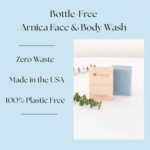 Aspen Kay Naturals Arnica Soap. With Organic Shea Butter, Arnica Oil & Pure Essential Oils. All Skin Types. Made in the USA. 4.5 oz Bar
