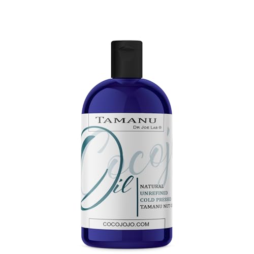 cocojojo Tamanu Nut Oil - 100% Pure, Unrefined, Cold Pressed from Jamaican - 16 oz - Hydrating, Moisturizing, Nourishing, Carrier Oil for Skin, Hair, Nails, Body, Face and More - Bulk Pint