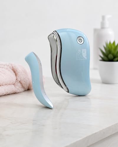 Electric Heated Gua Sha Face Massager for Skin Tightening & Relaxation