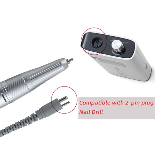 Nail Drill Handpiece Compatible with MelodySusie AIRSEE 2-Pin Jack - Detachable, 30000 RPM, Handpiece Variation