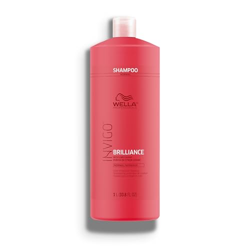 Wella Invigo Brilliance Shampoo for Fine to Normal Color-Treated Hair Citrus 33.8 Fl Oz