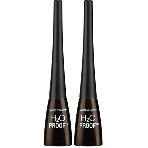 wet n wild H20 Proof Liquid Liner Dark Brown, 0.17 Ounce (Pack of 2)