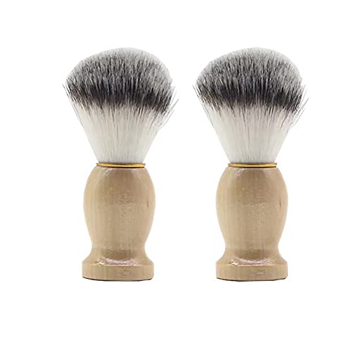 Men's Shaving Brush with Wood Handle Shave Brushes Shave Cream Brush for Men Hair Salon Tool