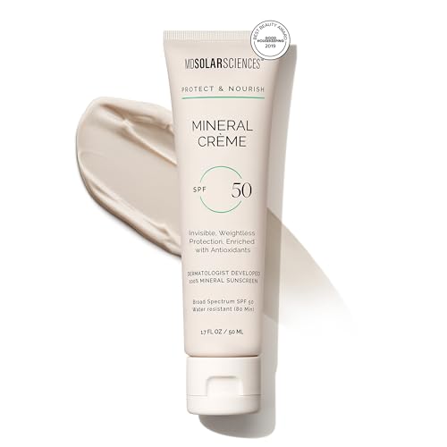 MDSolarSciences Mineral SPF 50 Face Sunscreen 1.7 Fl Oz Water-Resistant Broad Spectrum Matte Finish