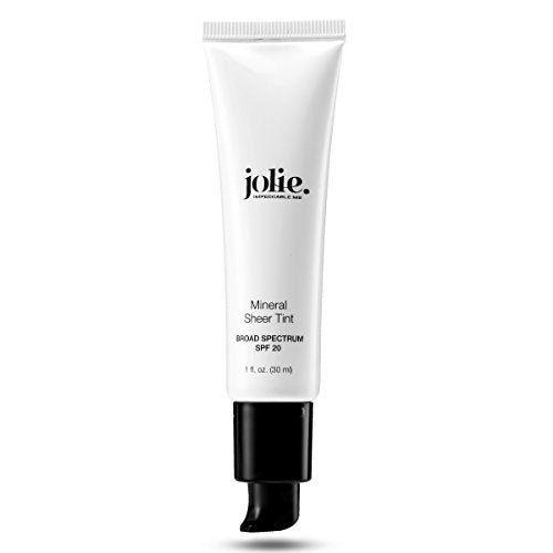 Jolie Mineral Sheer Tint SPF 20 Tinted Moisturizer Medium - Oil-Free, Hydrating, Natural Coverage