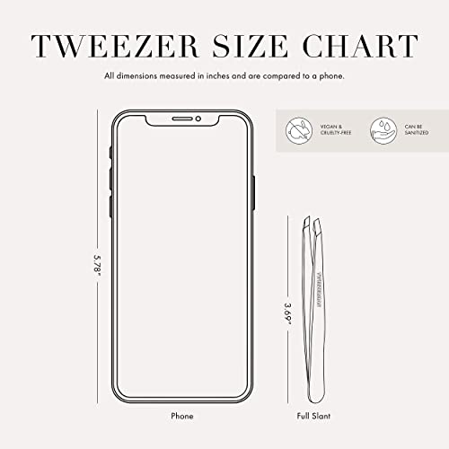 Tweezerman Stainless Steel Point Tweezers - Midnight Sky Eyebrow Precision Tool