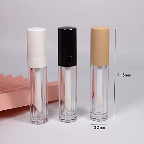 Lip Gloss Tubes 8ml with Wand Cap - White, 30pcs Empty Refill Containers