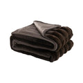 Mon Chateau 60x70 Chestnut Faux Fur Throw Blanket - Hearthside Reversible