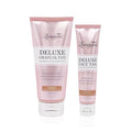 Loving Tan Deluxe Gradual Tanning Lotion (5.07Oz) + Face Tan, Medium (1.6Oz) - Streak Free, Natural Professional Strength Sunless Tanner, 7+ Applications per Bottle, Naturally Derived DHA, 2-Count