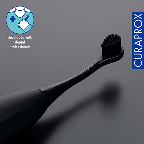 Black Hydrosonic Sensitive Brush Heads for Electric Toothbrush, Pack of 2 - Swiss Made