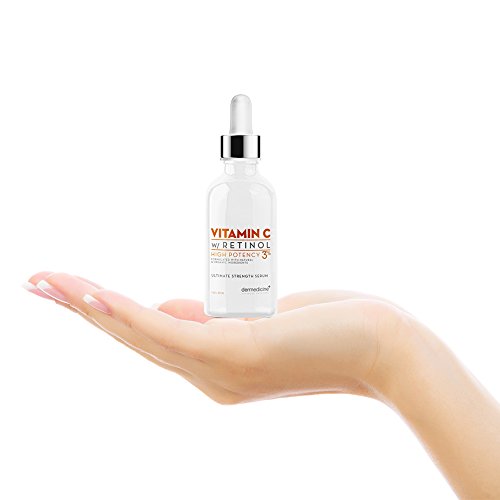 Vitamin C Serum with 3% Retinol - Anti-Aging Face Treatment for Bright, Youthful Skin