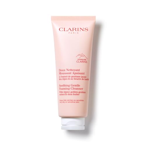 Clarins Soothing Gentle Foaming Face Cleanser 4.2 Oz for Sensitive Skin