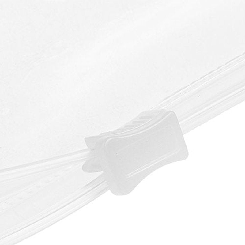 BLUECELL 10 PCS Plastic Small Waterproof EVA Soft Transparent Cosmetic Organizer Bag Pouch with Zipper Closure, Travel Toiletry Makeup Bag Item Name