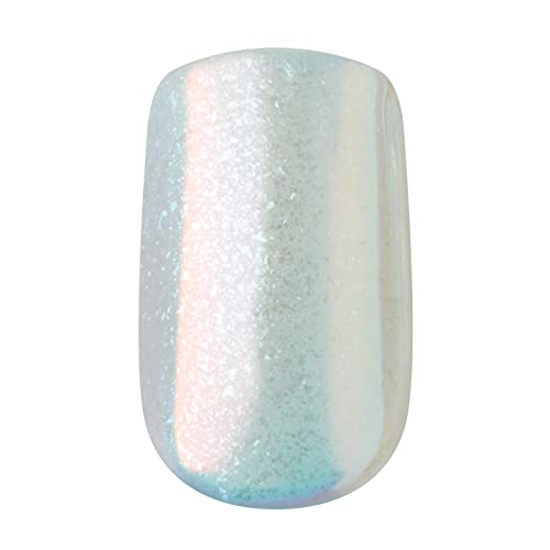 KISS imPRESS Couture Collection Press-On Manicure, Elegant, with Jewelled Accents, Includes 30 Fake Nails, Prep Pad, Mini File, and Cuticle Stick