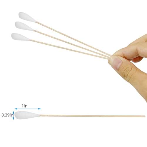 600pcs Long Cotton Swabs - Large Size Pet Ear & Eye Cleaning, Gun & Makeup Applicators - Variation of 600