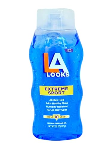 Extreme Hold Hair Gel 4 Pack - Maximum Control, Dries Clear, No Flaking