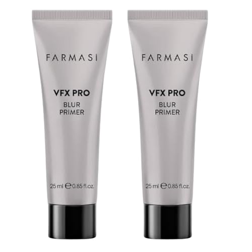 FARMASi 2 PACK VFX Pro Blur Makeup Primer, Smoothing Face Base with Soft-Focus Finish, Oil-Free Matte and Velvety Feel, Helps Minimize the Look of Pores and Fine Lines, Vitamin E, 0.85 fl oz, Blur