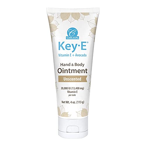 Key-E Ointment for Dry Skin - Coconut Oil, Unscented, 4 oz - Carlson