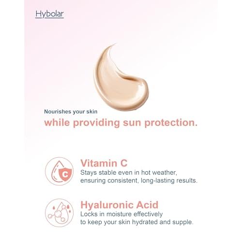Tinted Mineral Face Sunscreen SPF 50 ? Broad Spectrum NonComedogenic with Vitamin C Skin Moisturizer for Sensitive Skin & Kids